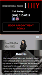 Mobile Screenshot of lilyinternationalsalon.com