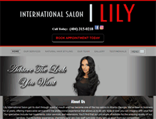 Tablet Screenshot of lilyinternationalsalon.com